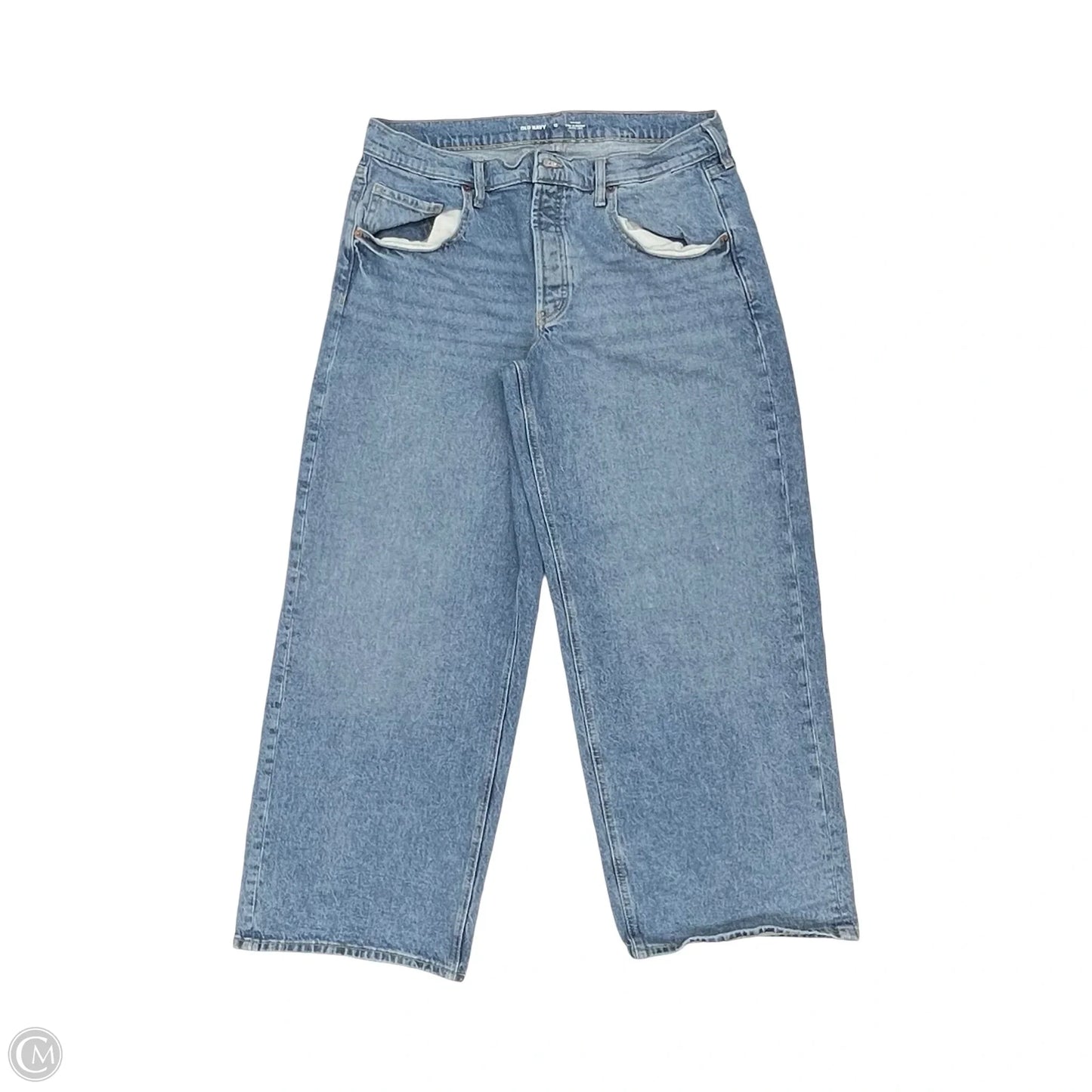 Jeans Wide Leg By Old Navy In Blue Denim, Size: 12
