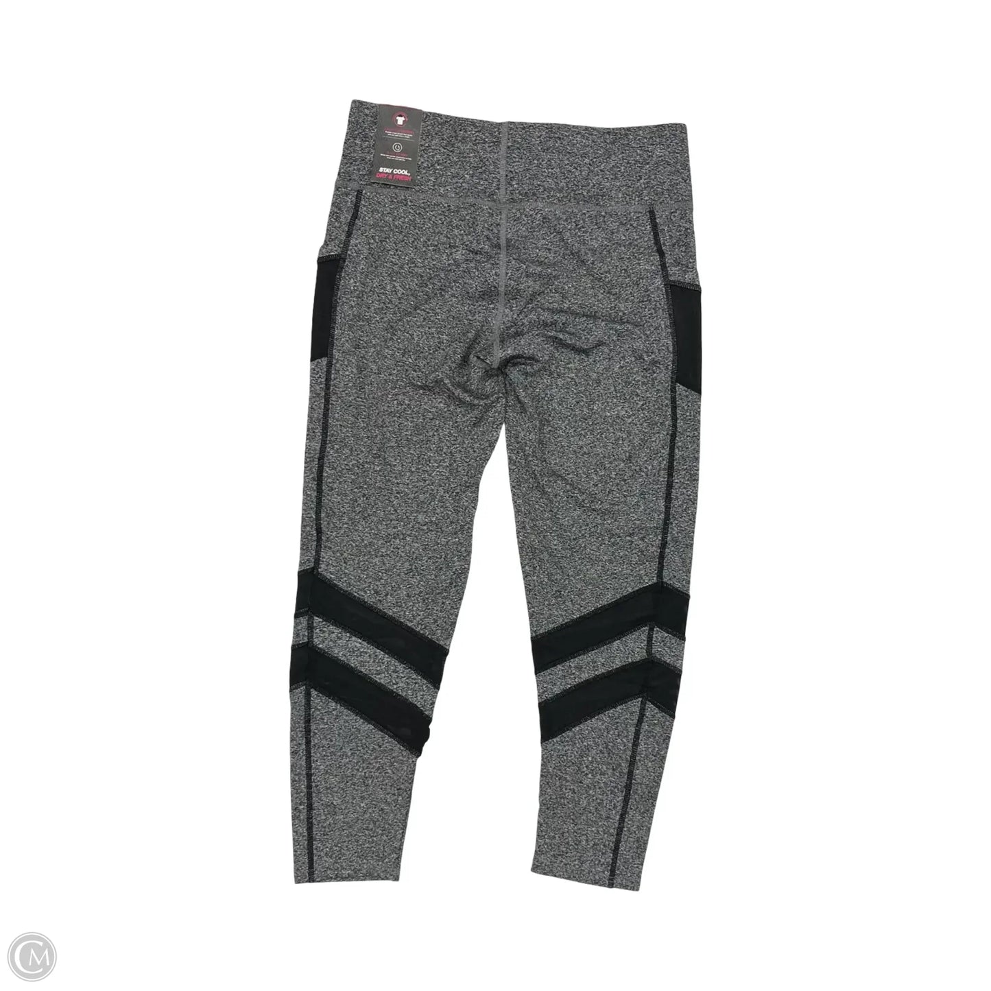 Athletic Leggings By Clothes Mentor In Black & Grey, Size: Xl