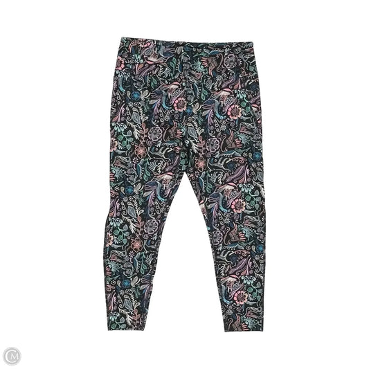 Athletic Leggings By Cato In Multi-colored, Size: 1x