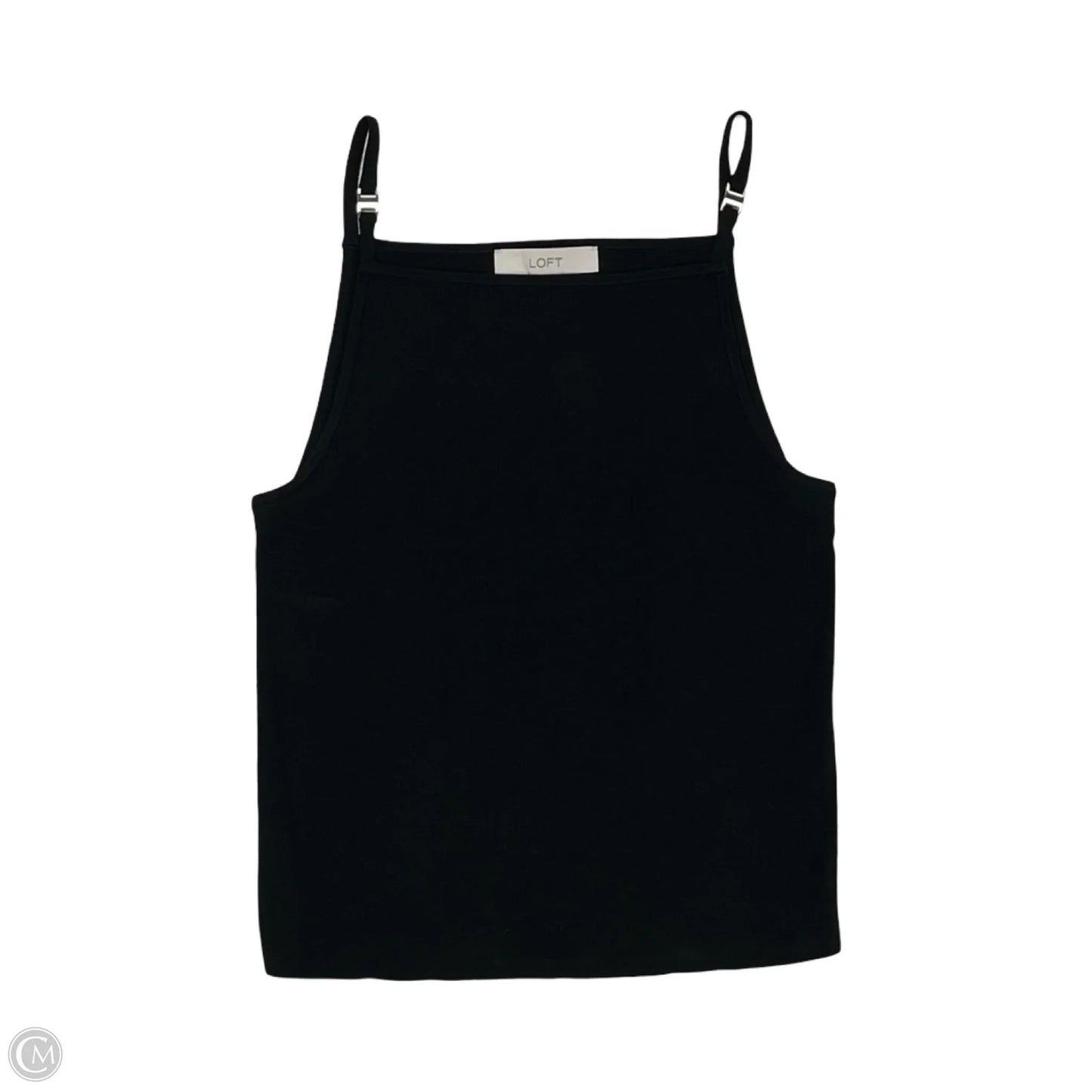Top Sleeveless By Loft In Black, Size: L