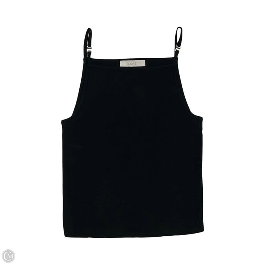 Top Sleeveless By Loft In Black, Size: L