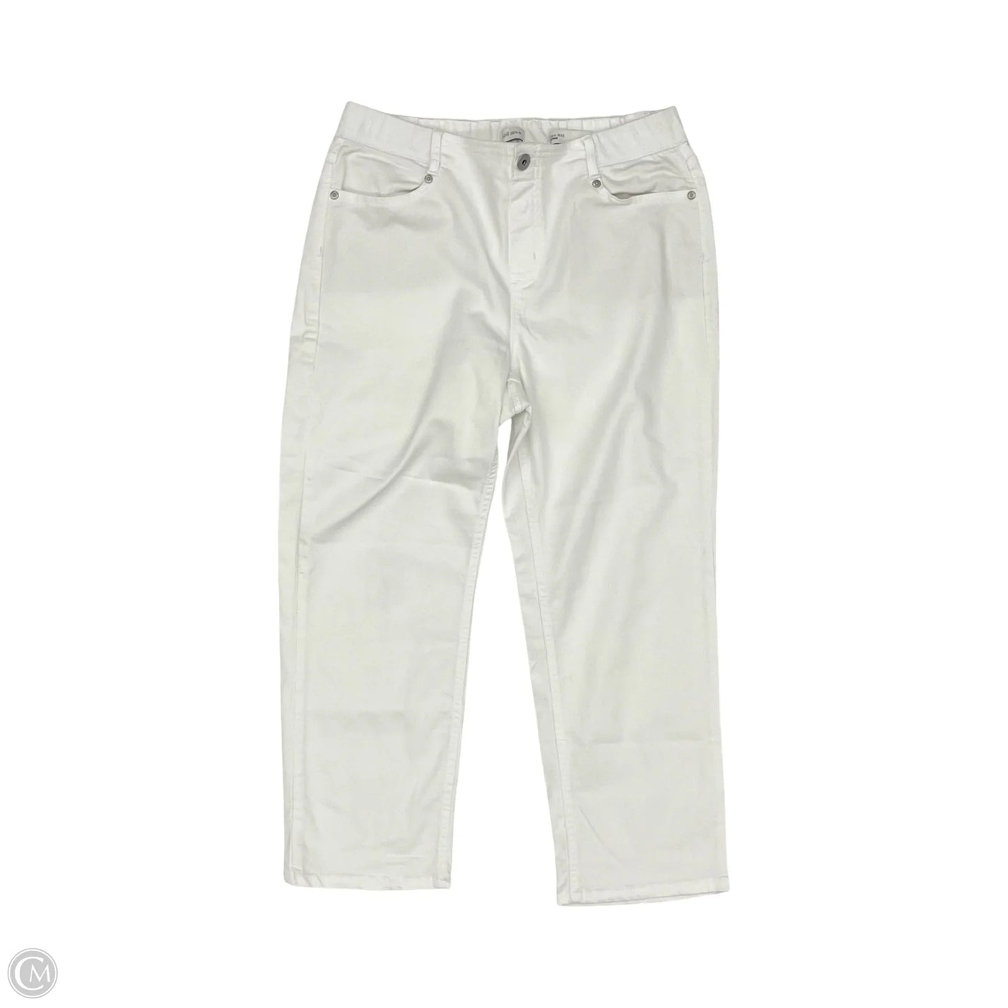 Jeans Cropped By J.marie In White, Size: 12