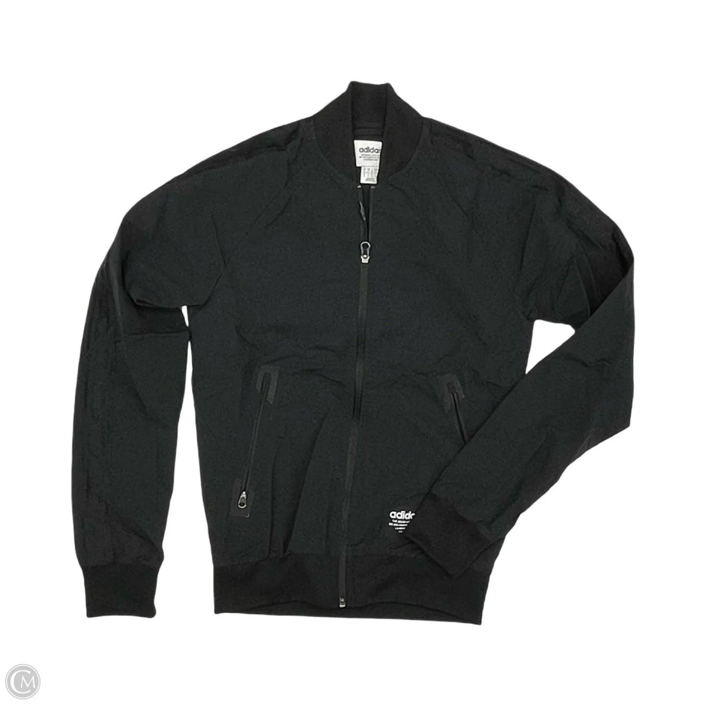 Athletic Jacket By Adidas In Black, Size: S