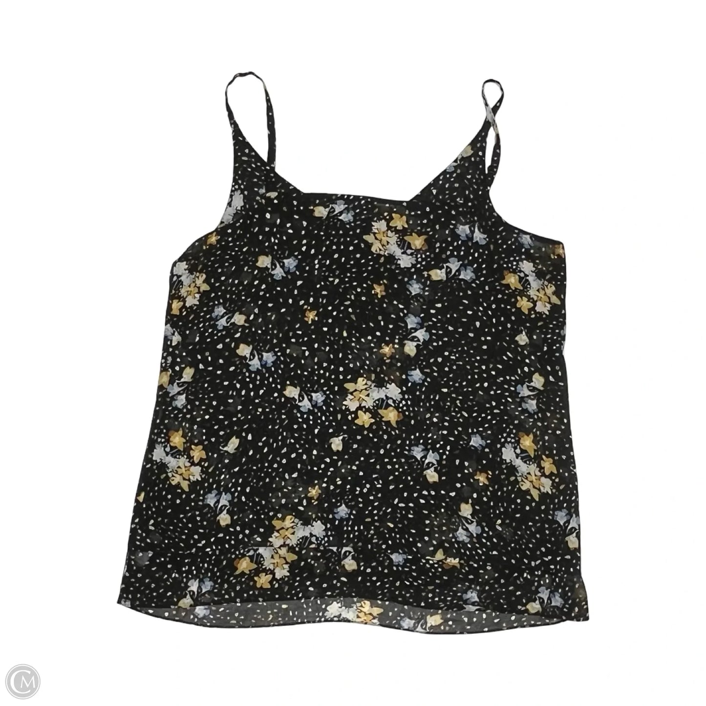 Blouse Sleeveless By Cabi In Black & Tan, Size: L