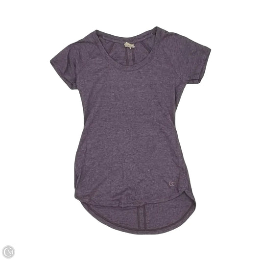 Athletic Top Short Sleeve By Calia In Purple, Size: Xs