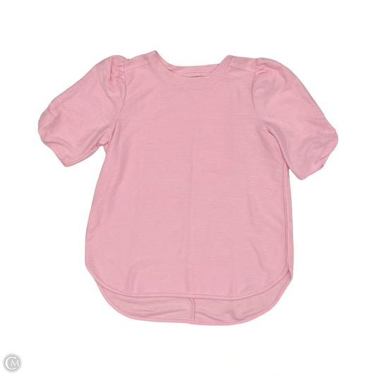 Top Short Sleeve By Crown And Ivy In Pink, Size: L