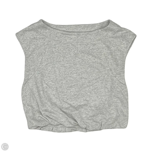 Top Short Sleeve By Loft In Grey, Size: M