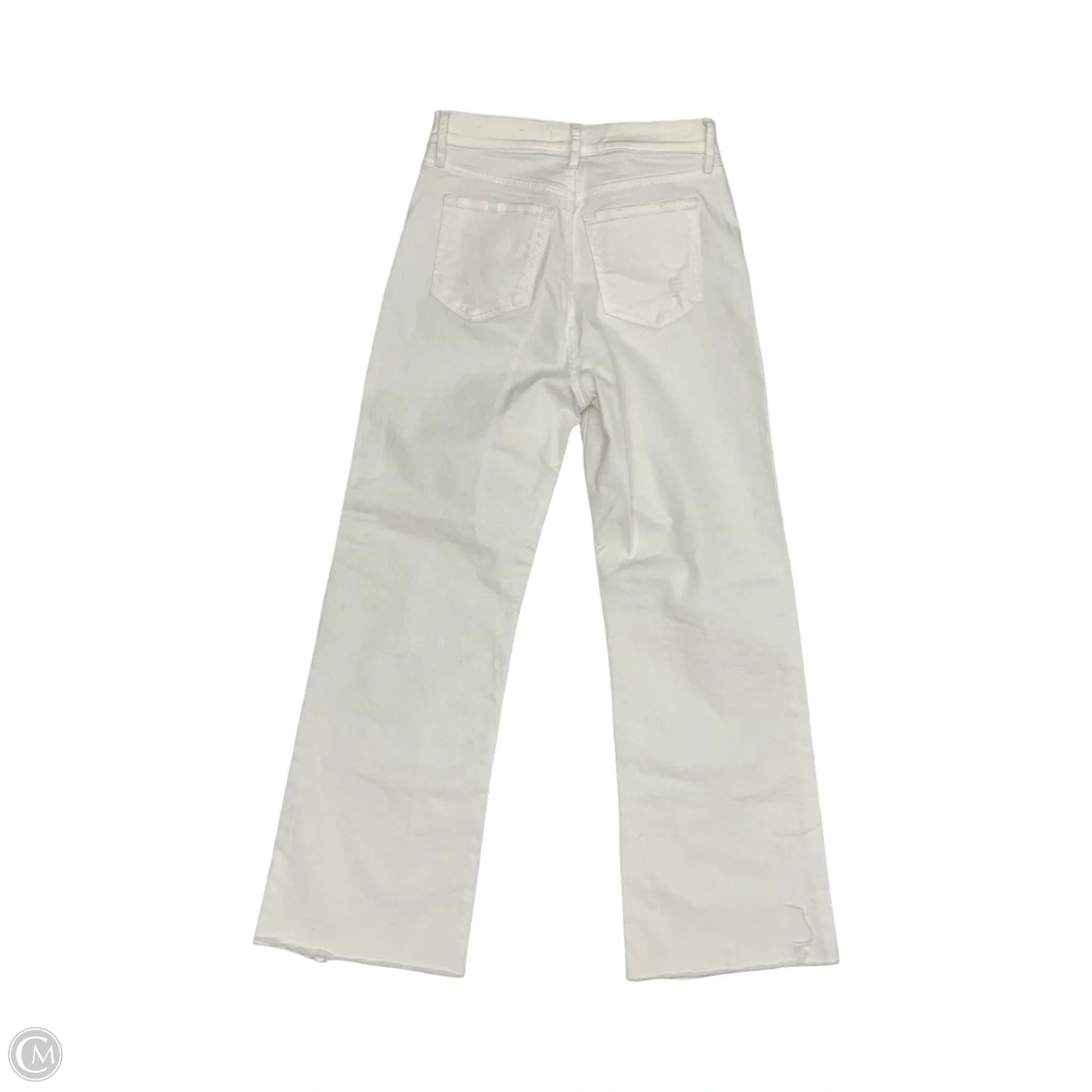Jeans Wide Leg By Loft In White Denim, Size: 2