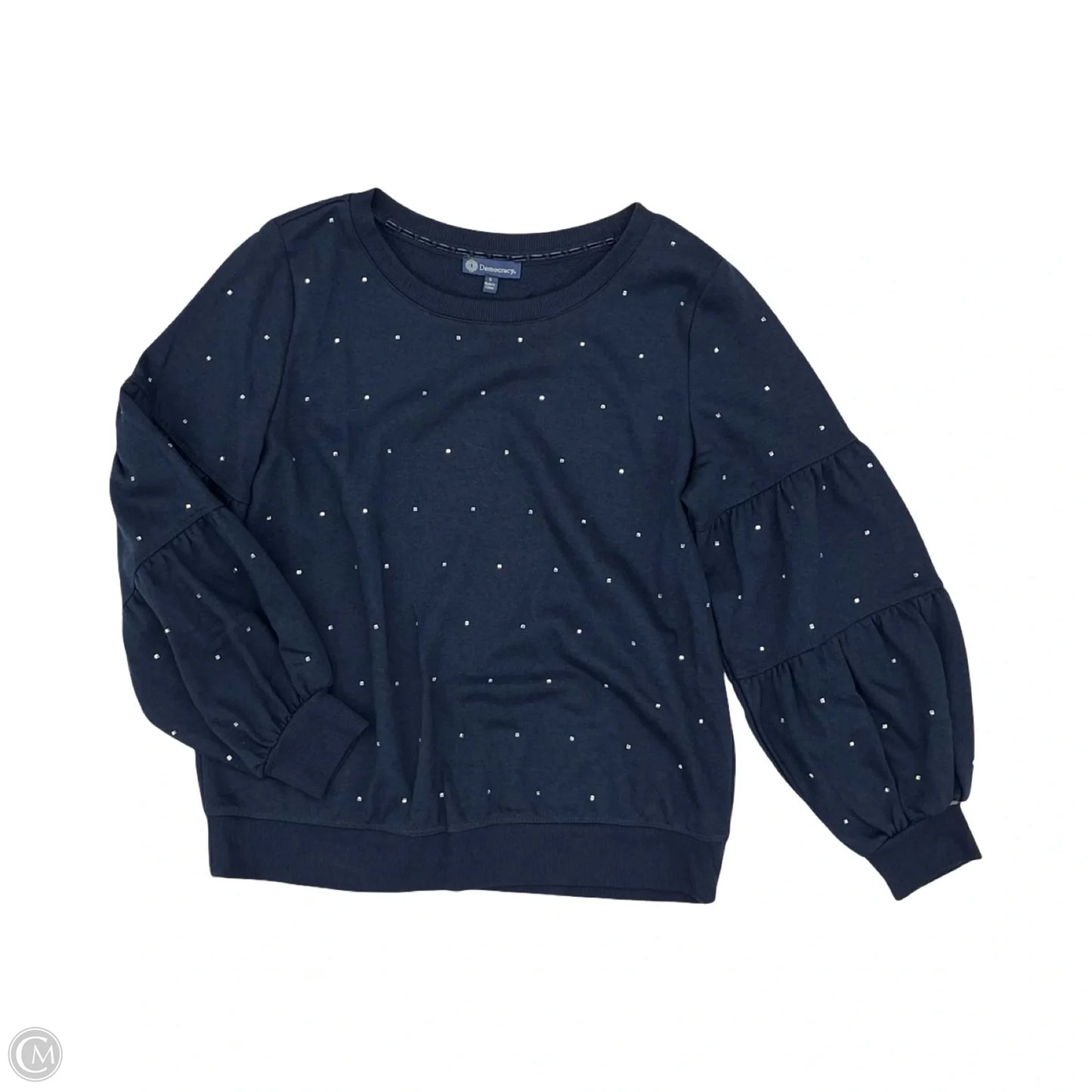 Sweatshirt Crewneck By Democracy In Navy, Size: S