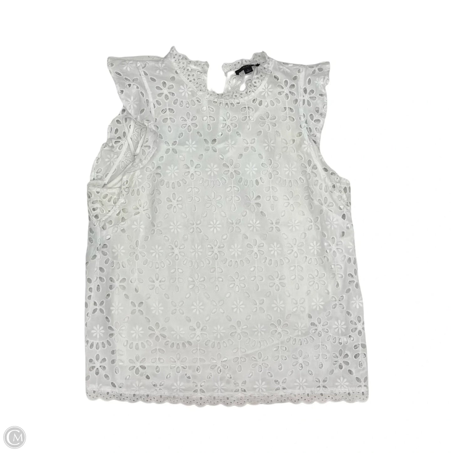 Top Short Sleeve By J. Crew In White, Size: L