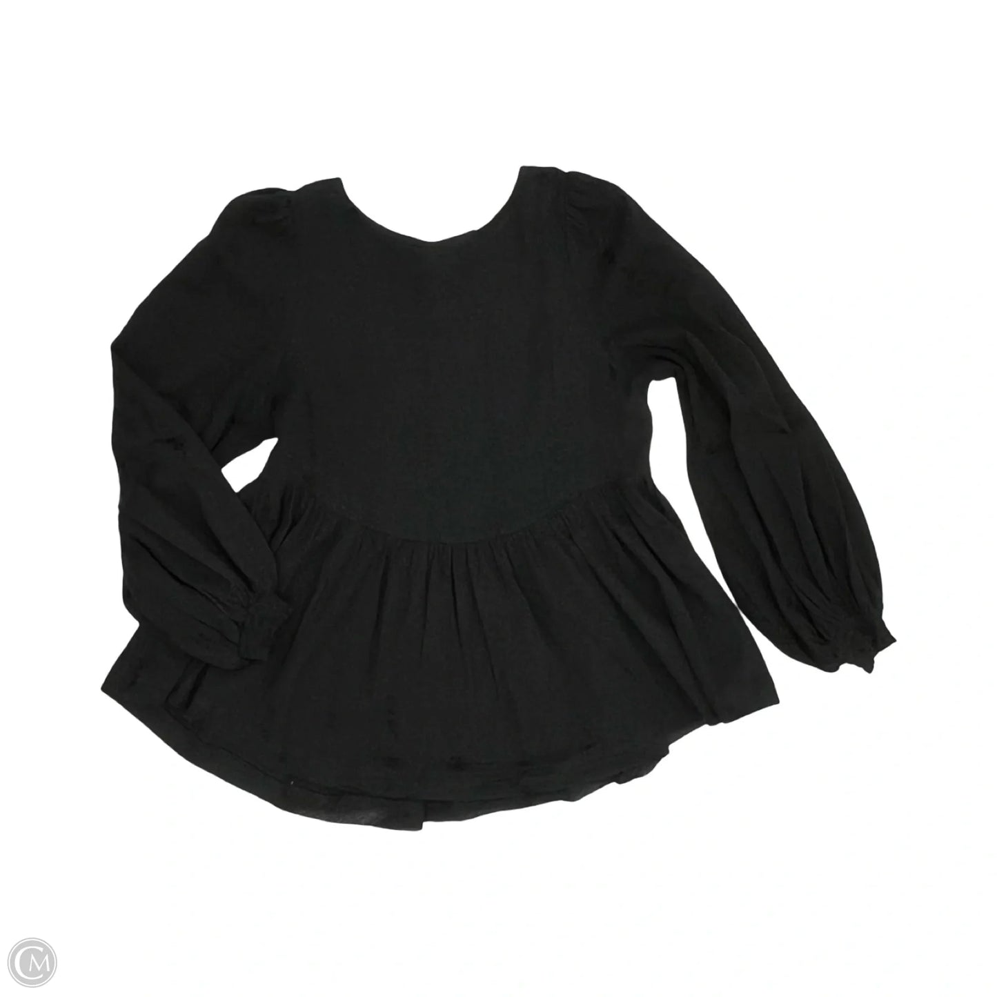 Blouse Long Sleeve By By Together In Black, Size: S
