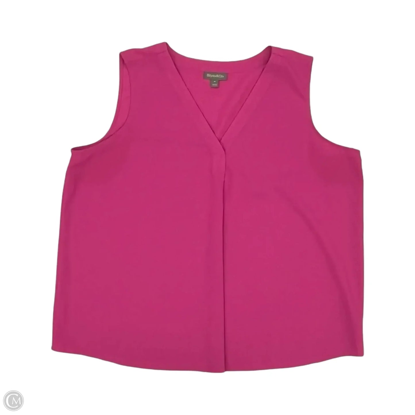 Blouse Sleeveless By Style And Company In Pink, Size: Xl