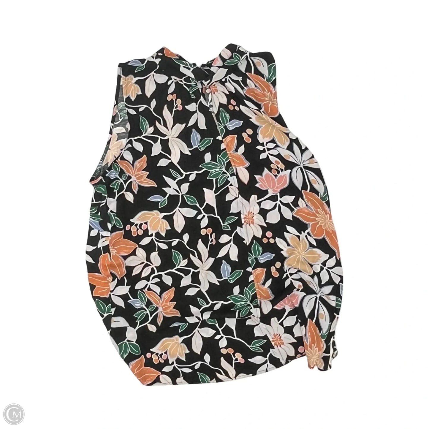 Blouse Sleeveless By Loft In Floral Print, Size: L
