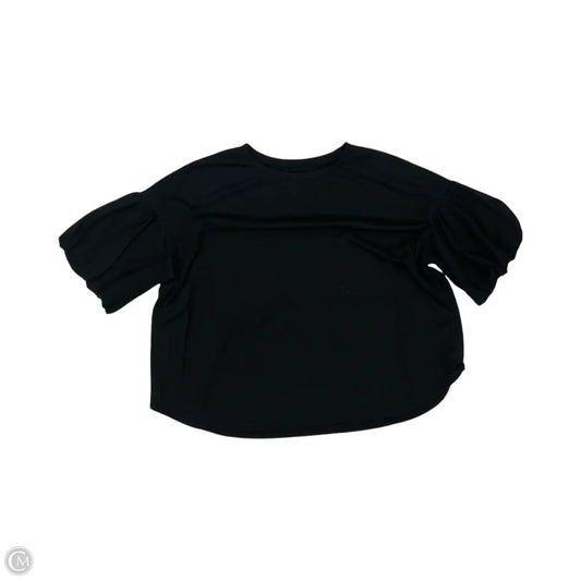 Blouse Short Sleeve By Clothes Mentor In Black, Size: Xl