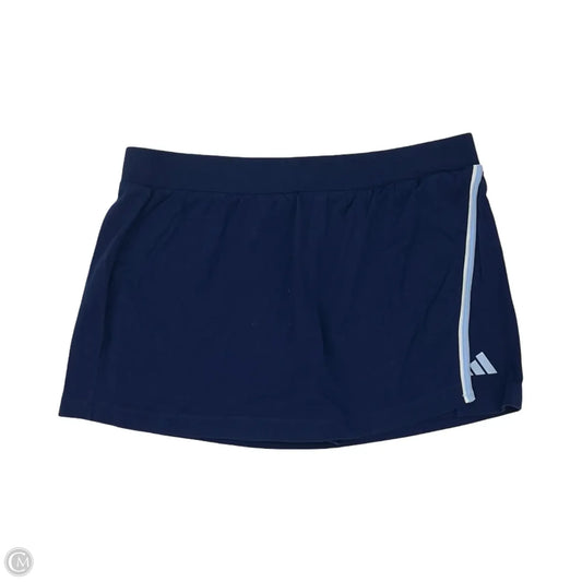 Athletic Skort By Adidas In Blue, Size: 2x