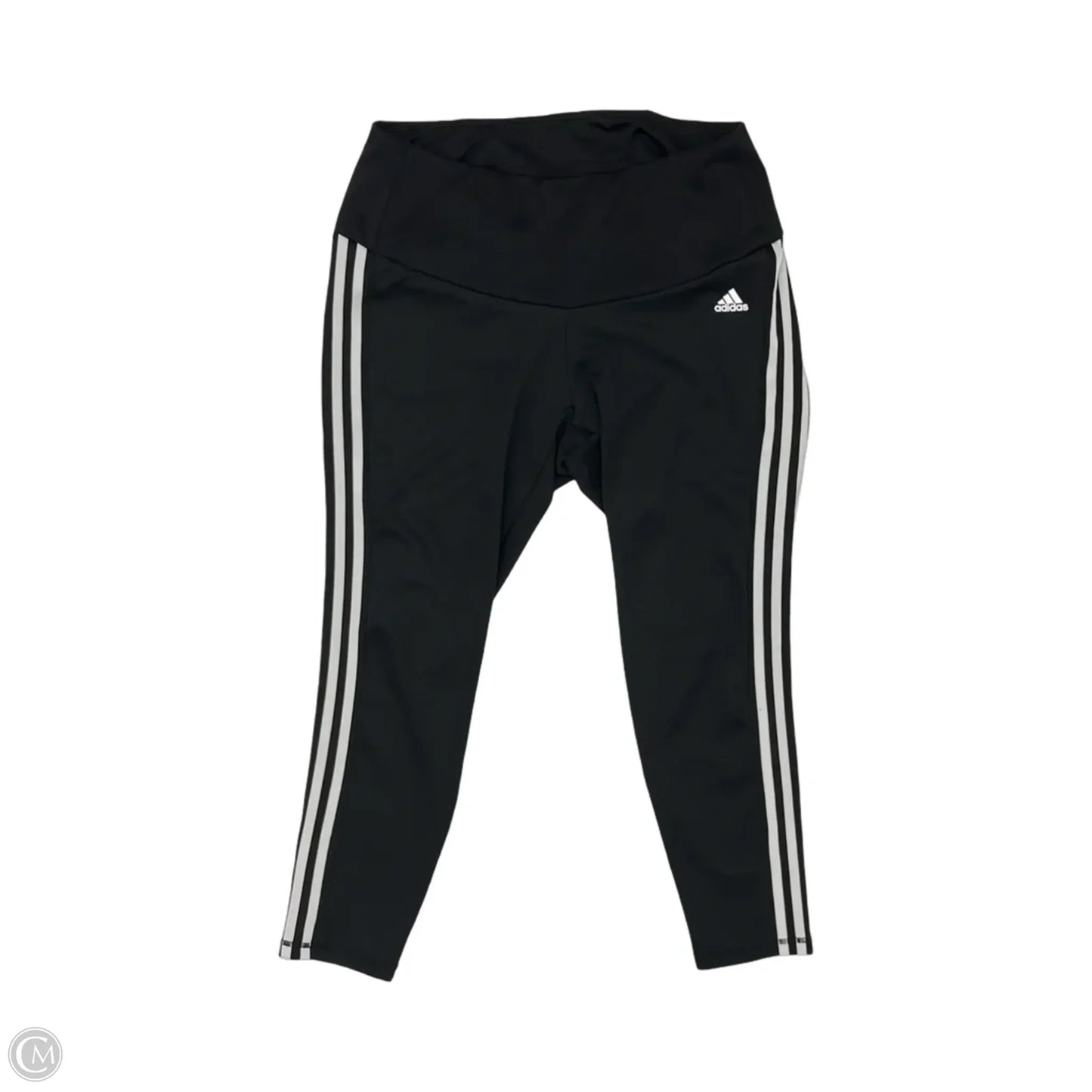 Athletic Leggings By Adidas In Black & White, Size: 2x