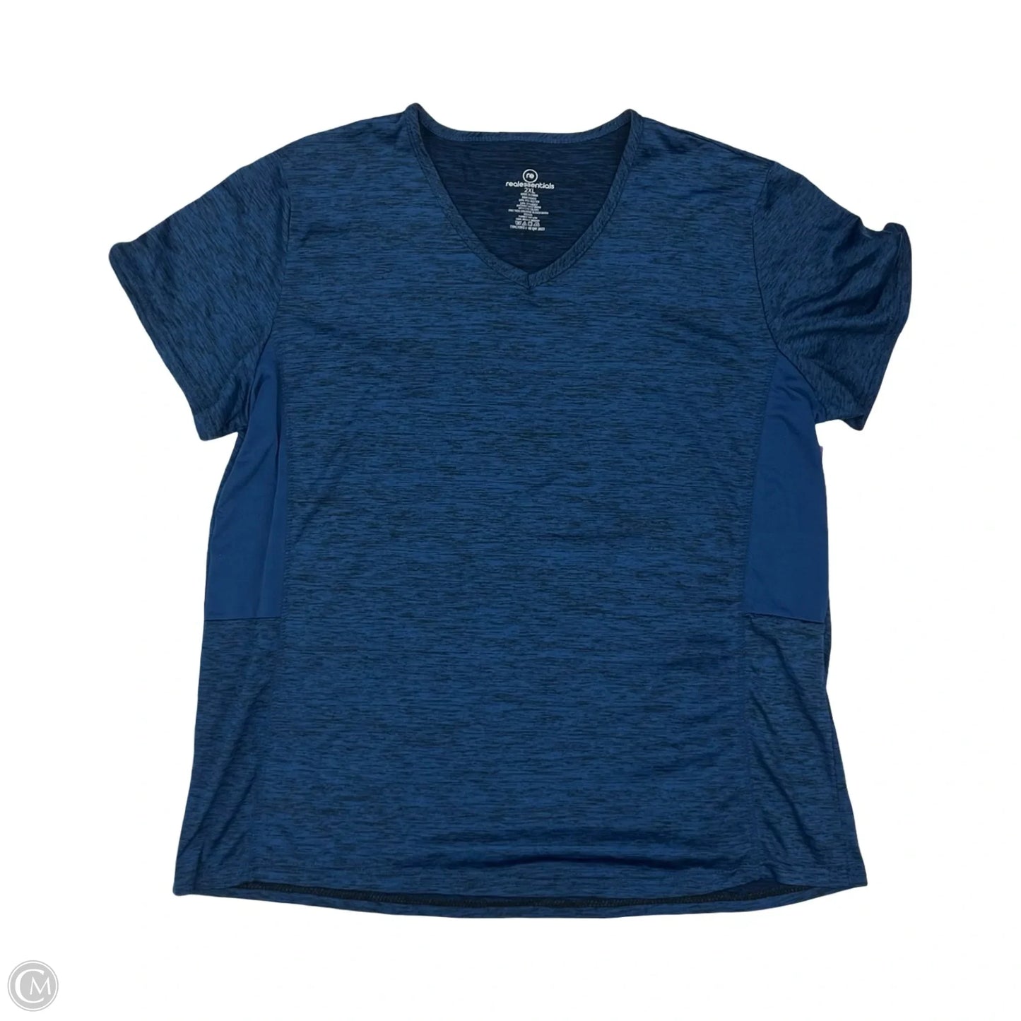Athletic Top Short Sleeve By Clothes Mentor In Blue, Size: 2x
