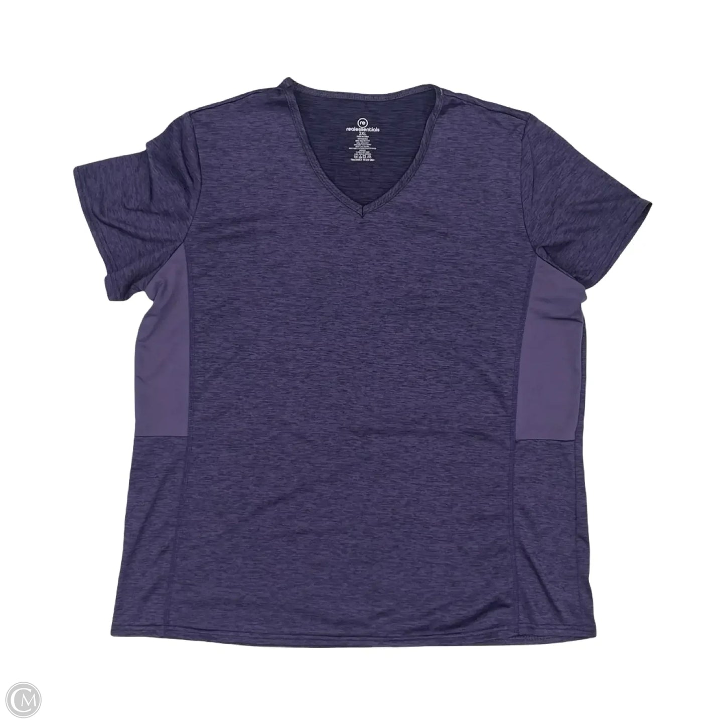 Athletic Top Short Sleeve By Clothes Mentor In Purple, Size: 2x