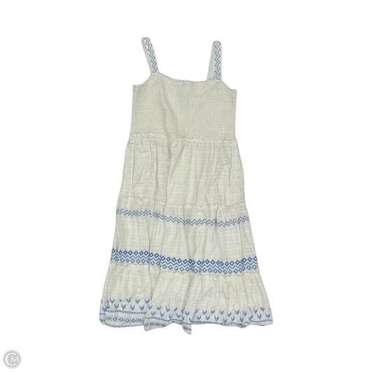 Dress Casual Maxi By Draper James In Blue & White, Size: Xxl