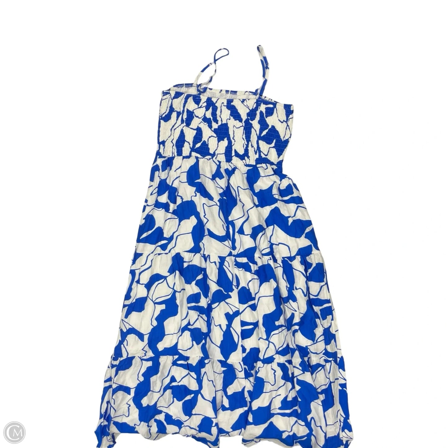 Dress Party Long By Cme In Blue & White, Size: Xl
