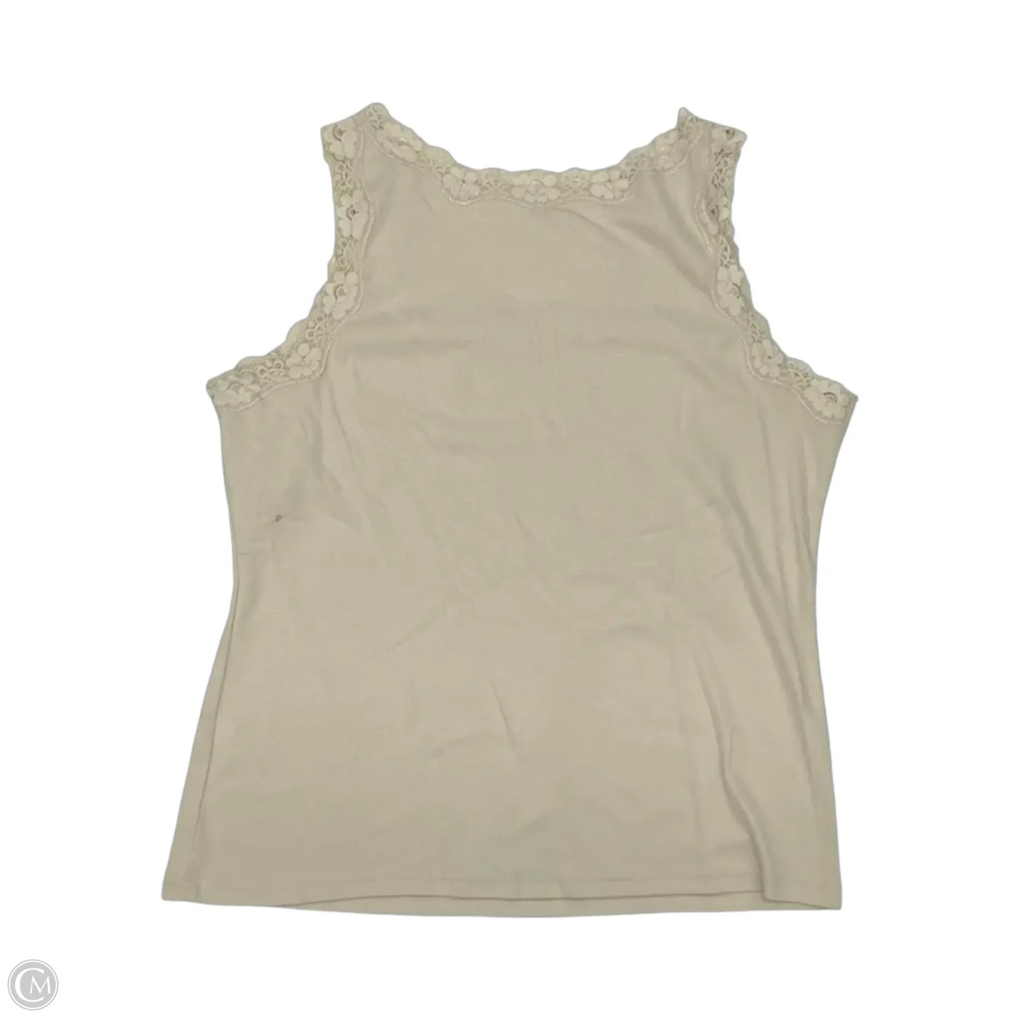Tank Top By Karen Scott In Tan, Size: Xl