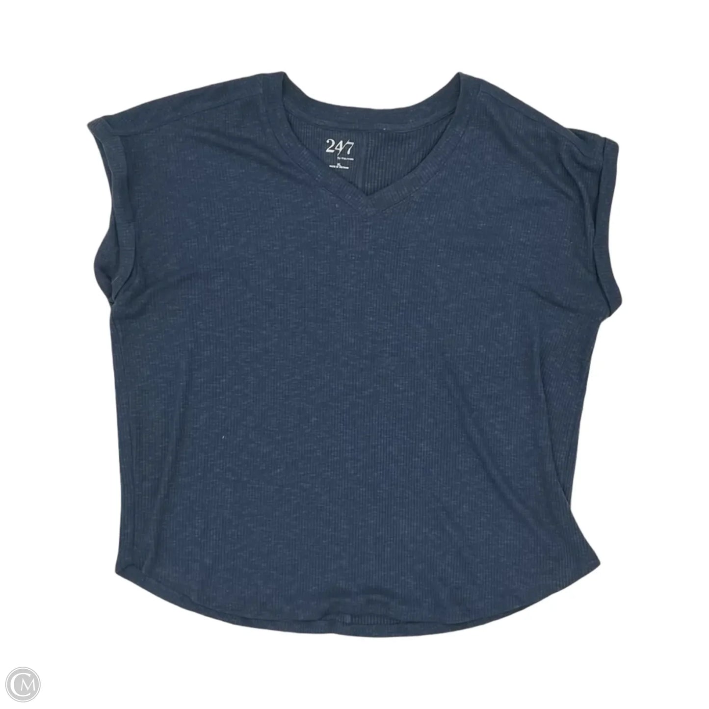 Top Short Sleeve By Maurices In Blue, Size: Xl