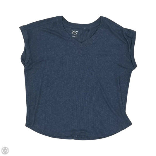 Top Short Sleeve By Maurices In Blue, Size: Xl
