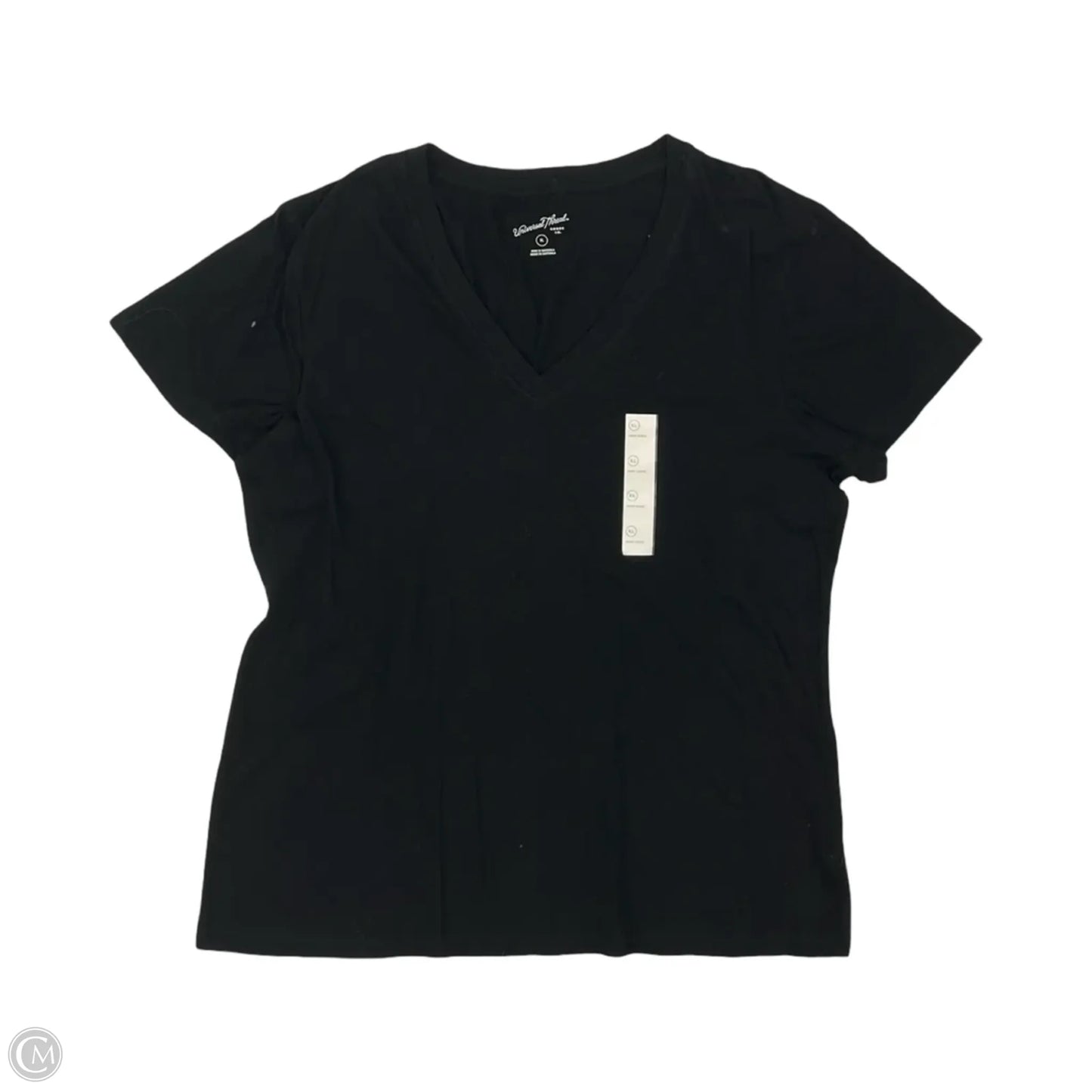 Top Short Sleeve Basic By Universal Thread In Black, Size: Xl