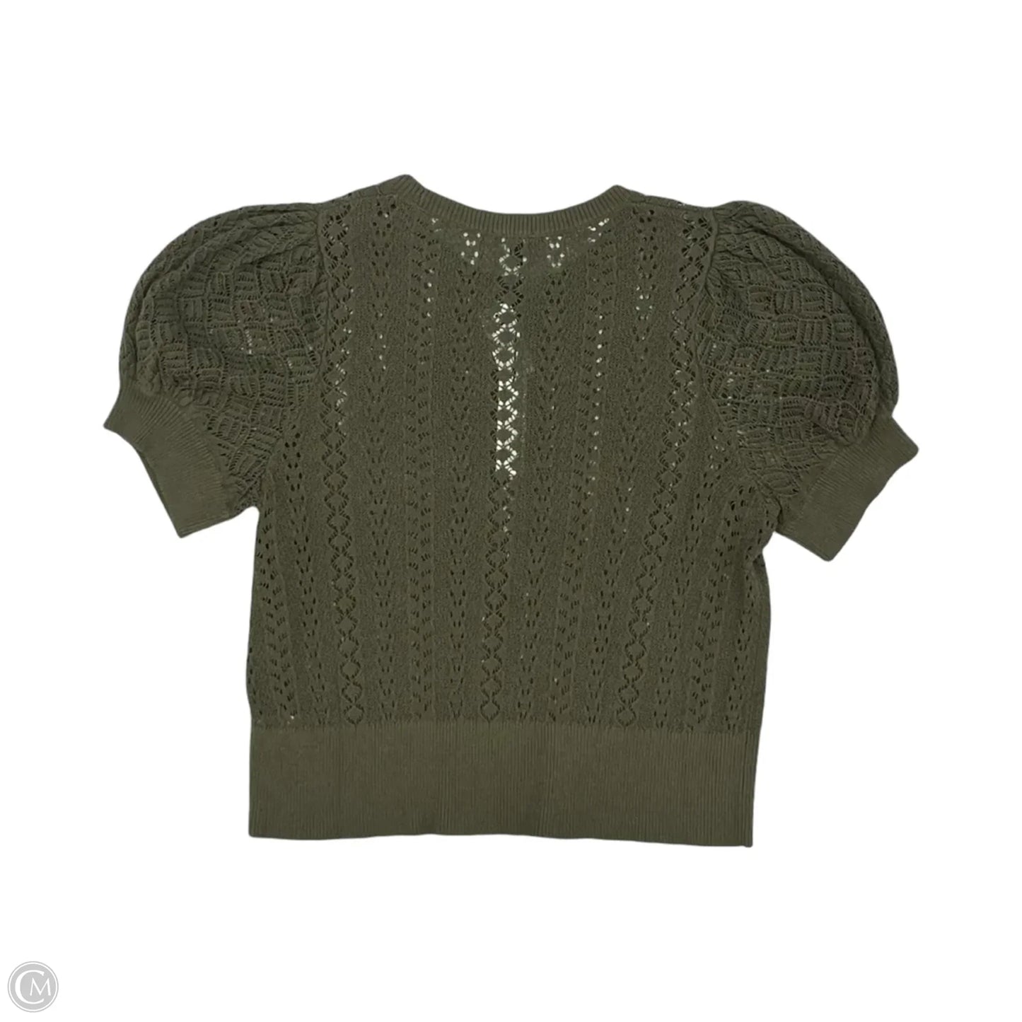 Sweater Short Sleeve By Express In Green, Size: Xl