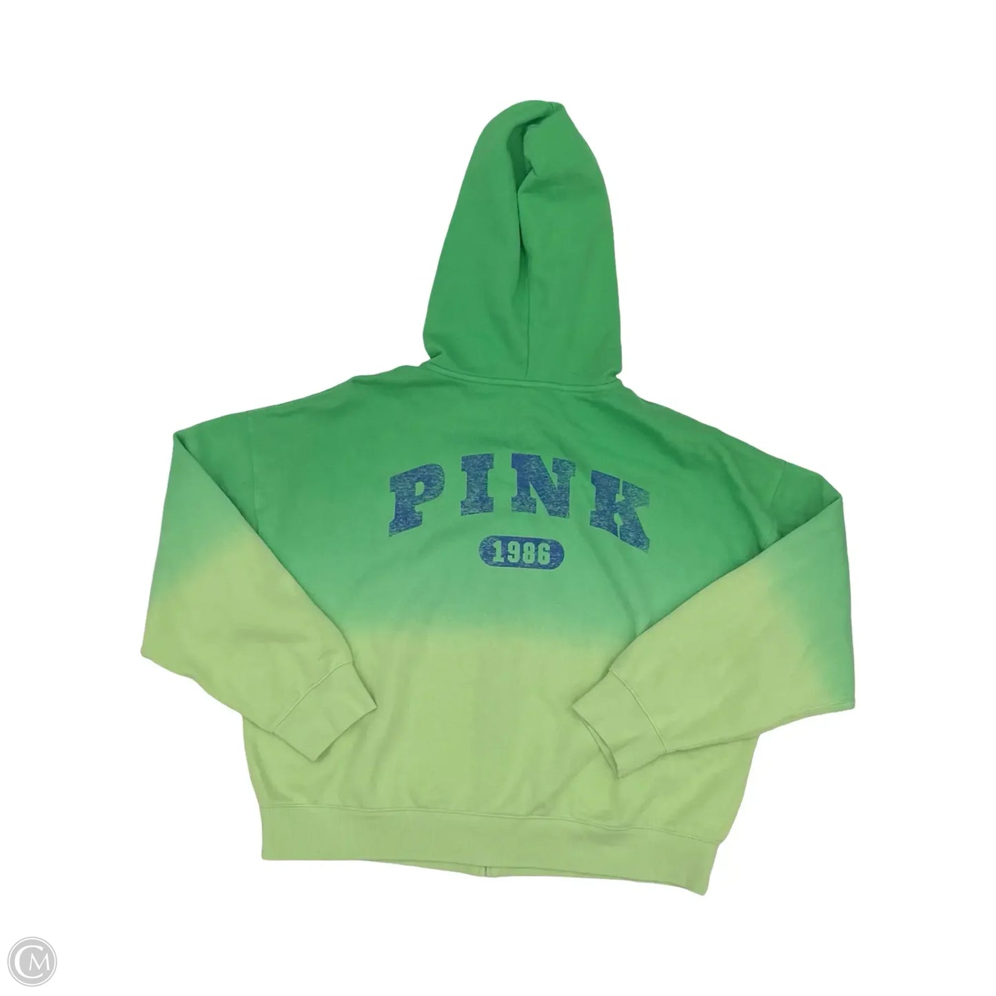 Sweatshirt Hoodie By Pink In Green, Size: Xl