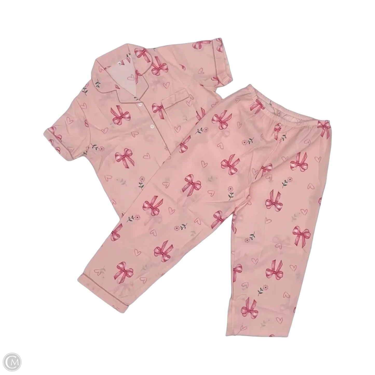 Pajamas 2pc By Clothes Mentor In Pink, Size: 2x