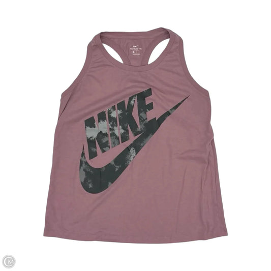 Athletic Tank Top By Nike Apparel In Mauve, Size: L