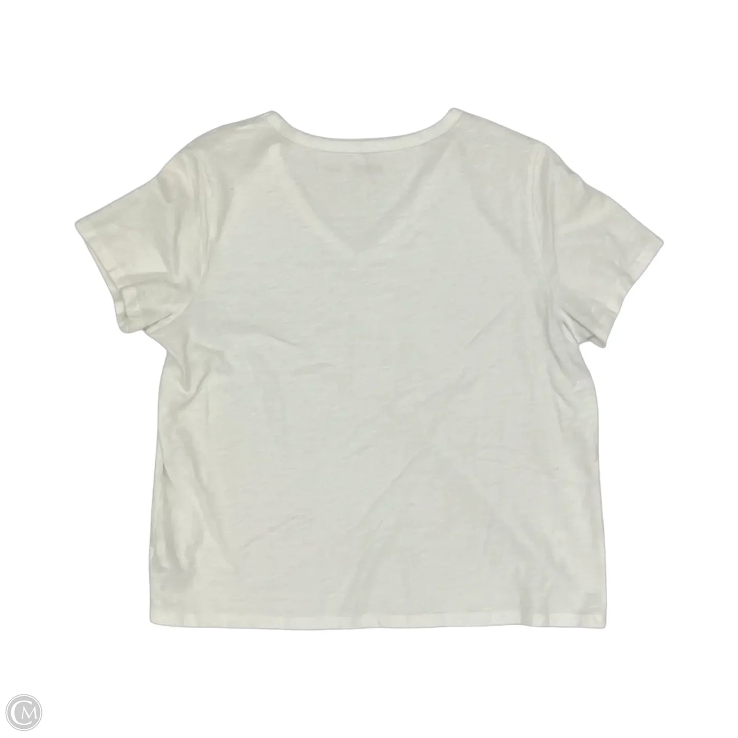 Top Short Sleeve Basic By Old Navy In White, Size: L