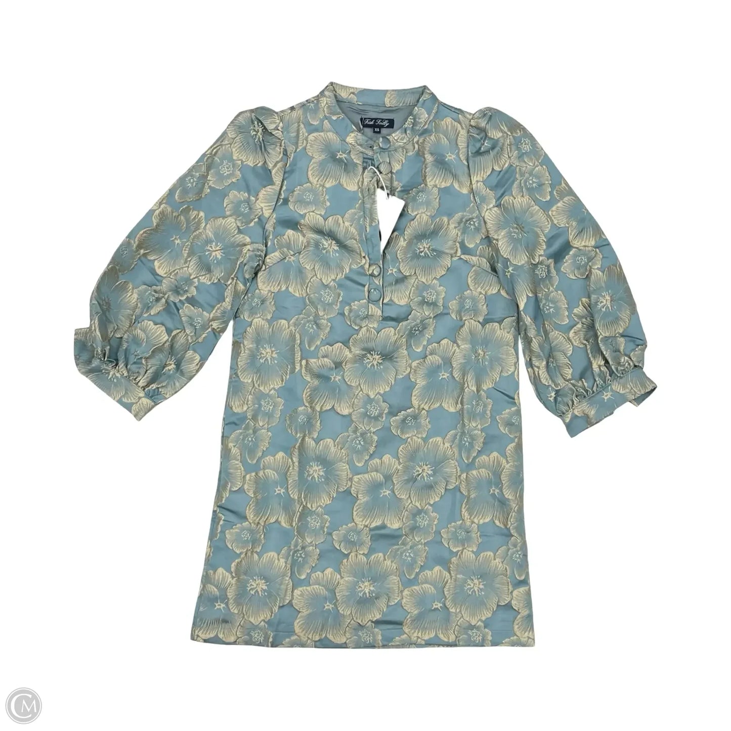 Dress Party Short By Cma In Blue & Gold, Size: Xs