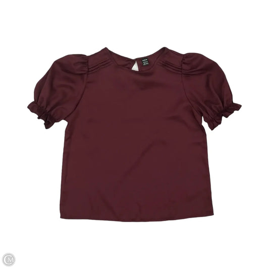 Blouse Short Sleeve By Shein In Blue, Size: Xs