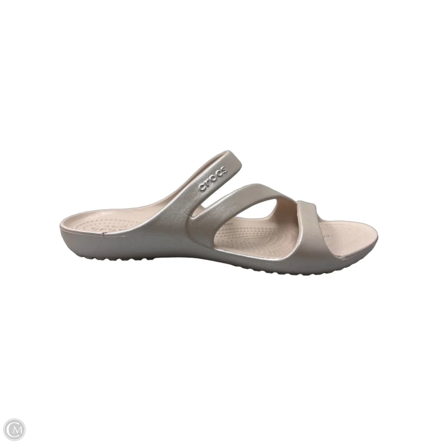 Sandals Flats By Crocs In Pink, Size: 9