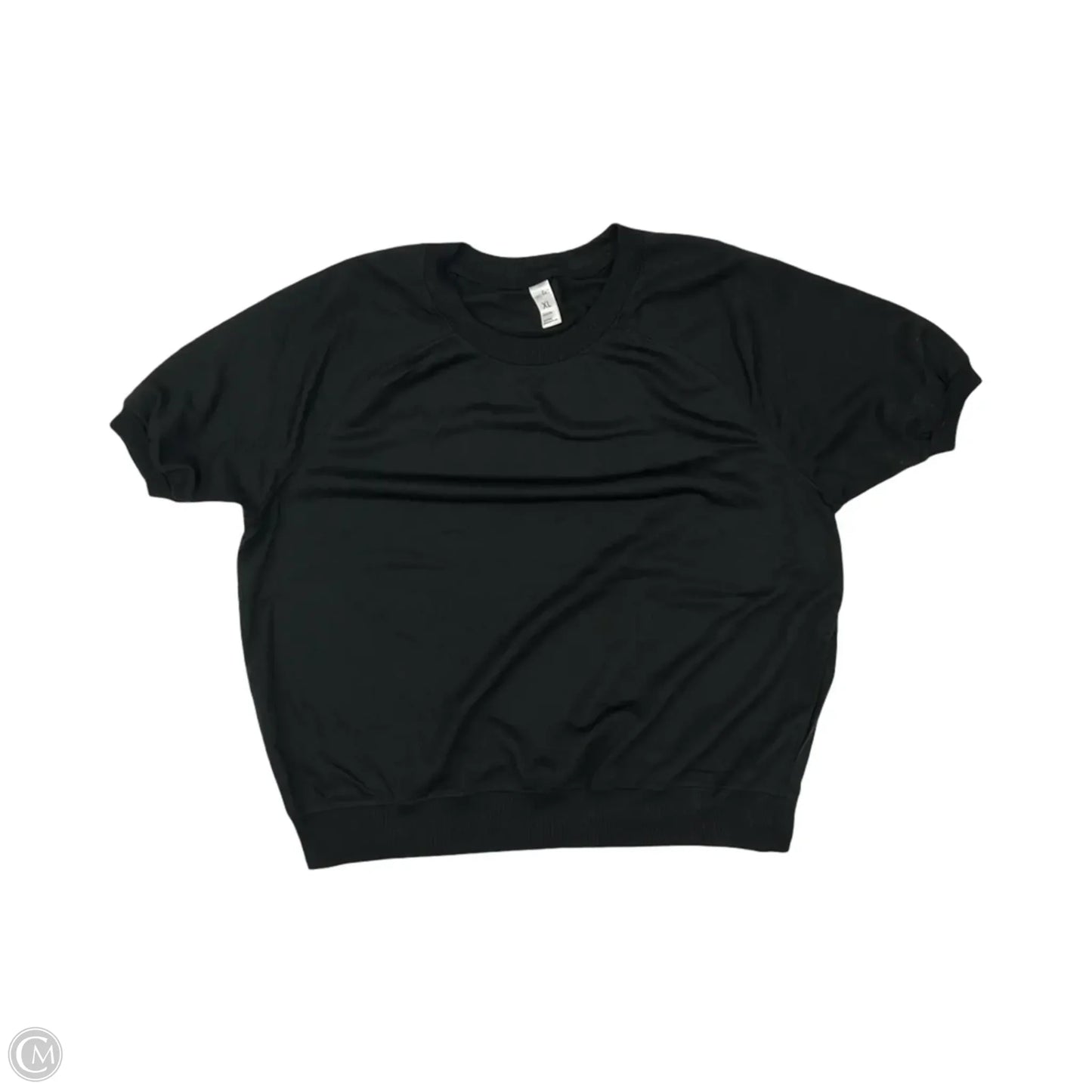 Top Short Sleeve By Just Be In Black, Size: Xl