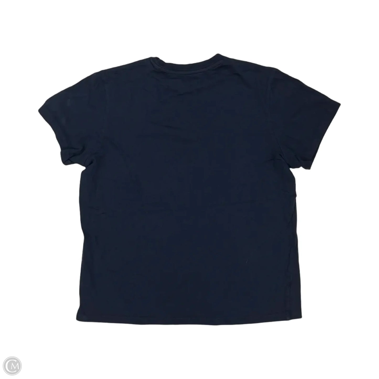 Athletic Top Short Sleeve By Adidas In Blue, Size: L