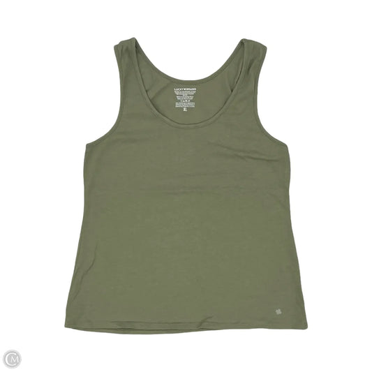 Tank Top By Lucky Brand In Green, Size: Xl