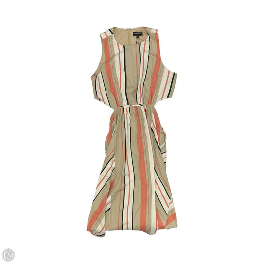Dress Party Long By Banana Republic In Cream & Tan, Size: 18
