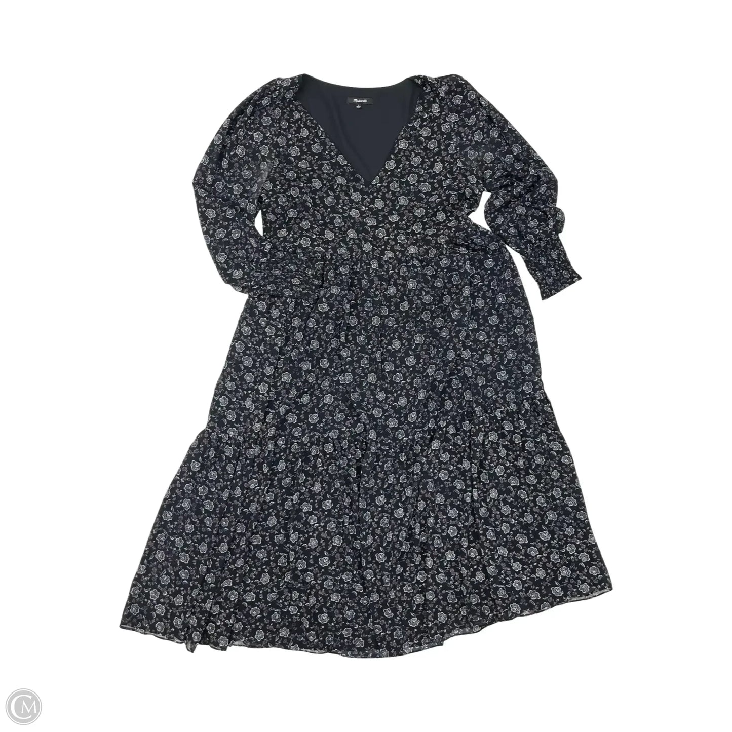 Dress Party Midi By Madewell In Black, Size: S