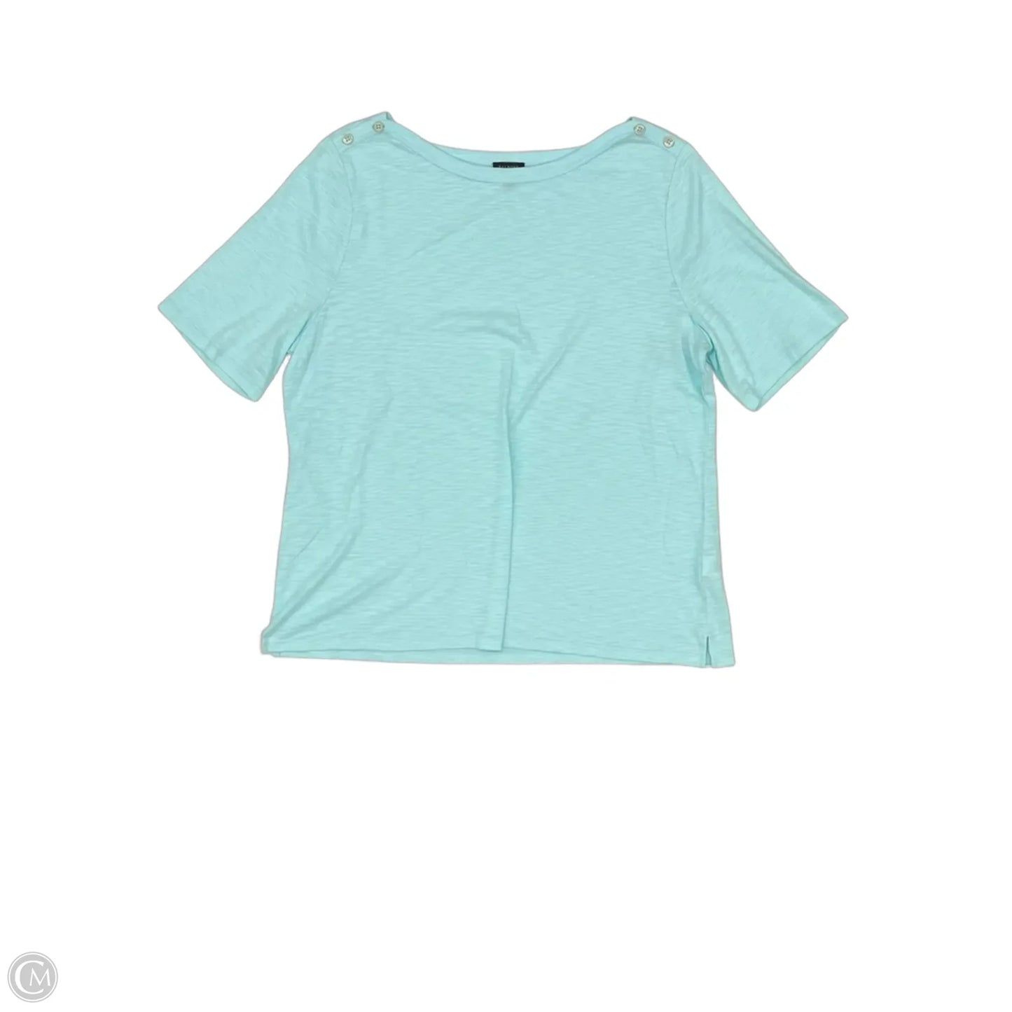 Top Short Sleeve By Talbots In Blue, Size: Xl
