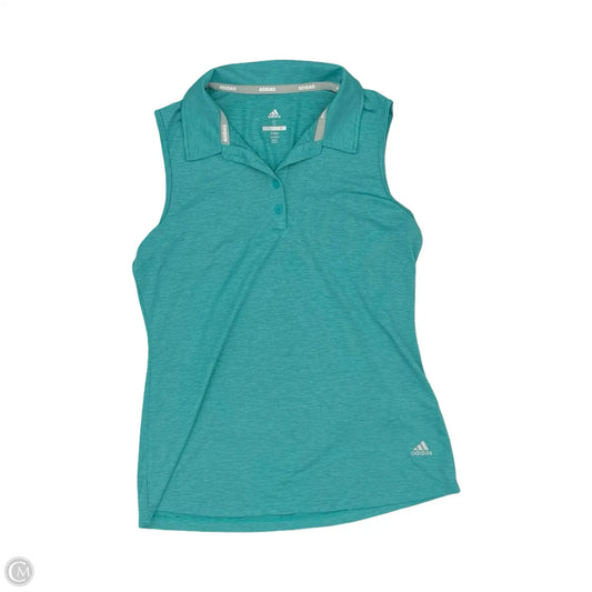 Athletic Tank Top By Adidas In Blue, Size: S