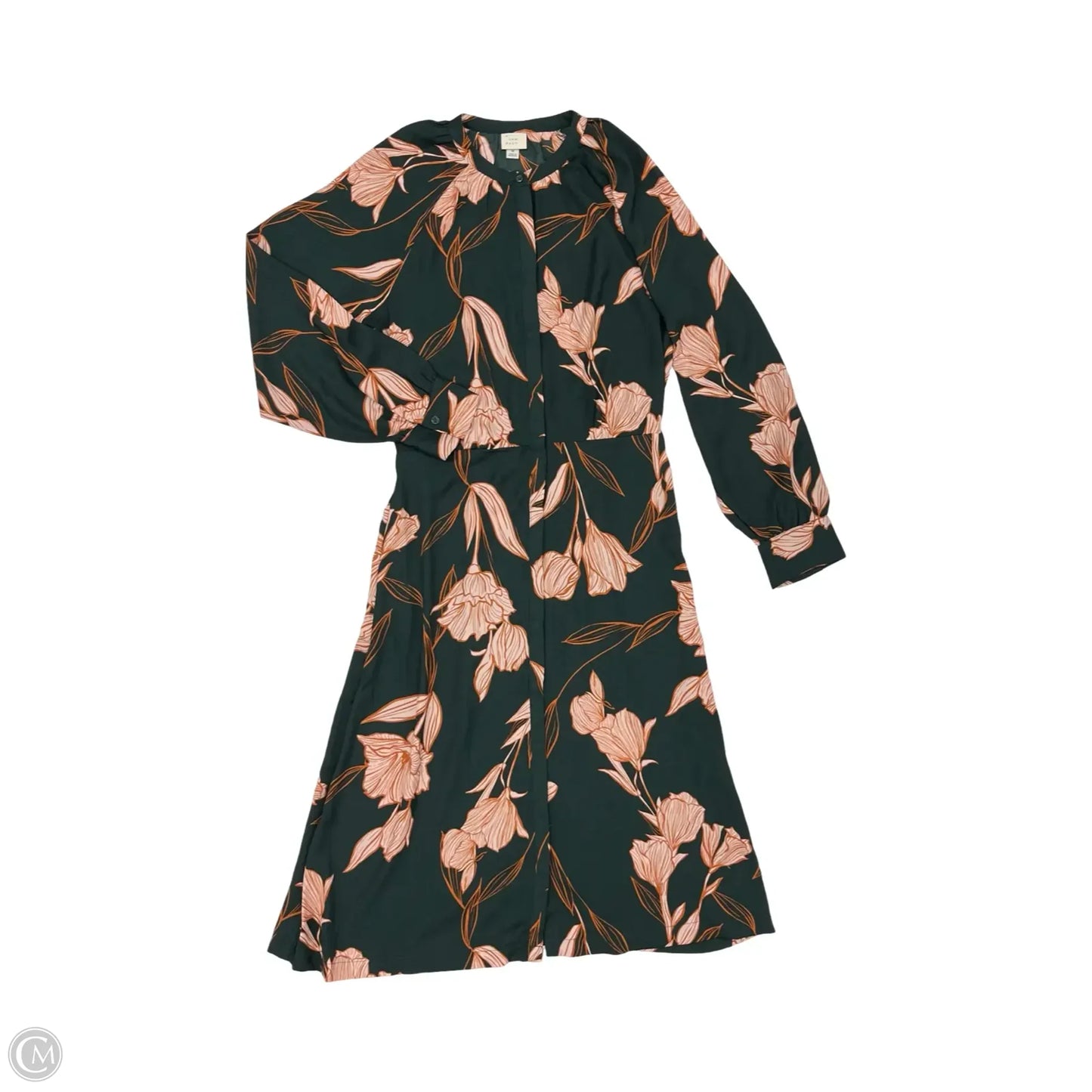 Dress Party Midi By A New Day In Green & Orange, Size: M