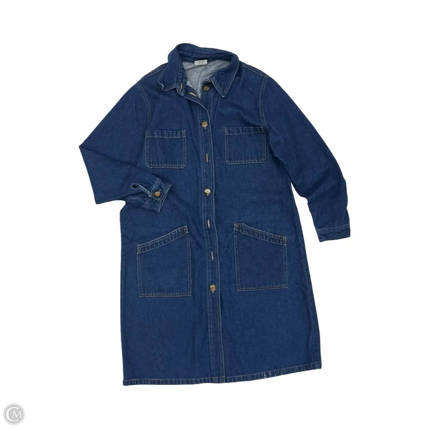 Jacket Denim By Clothes Mentor In Blue Denim, Size: M