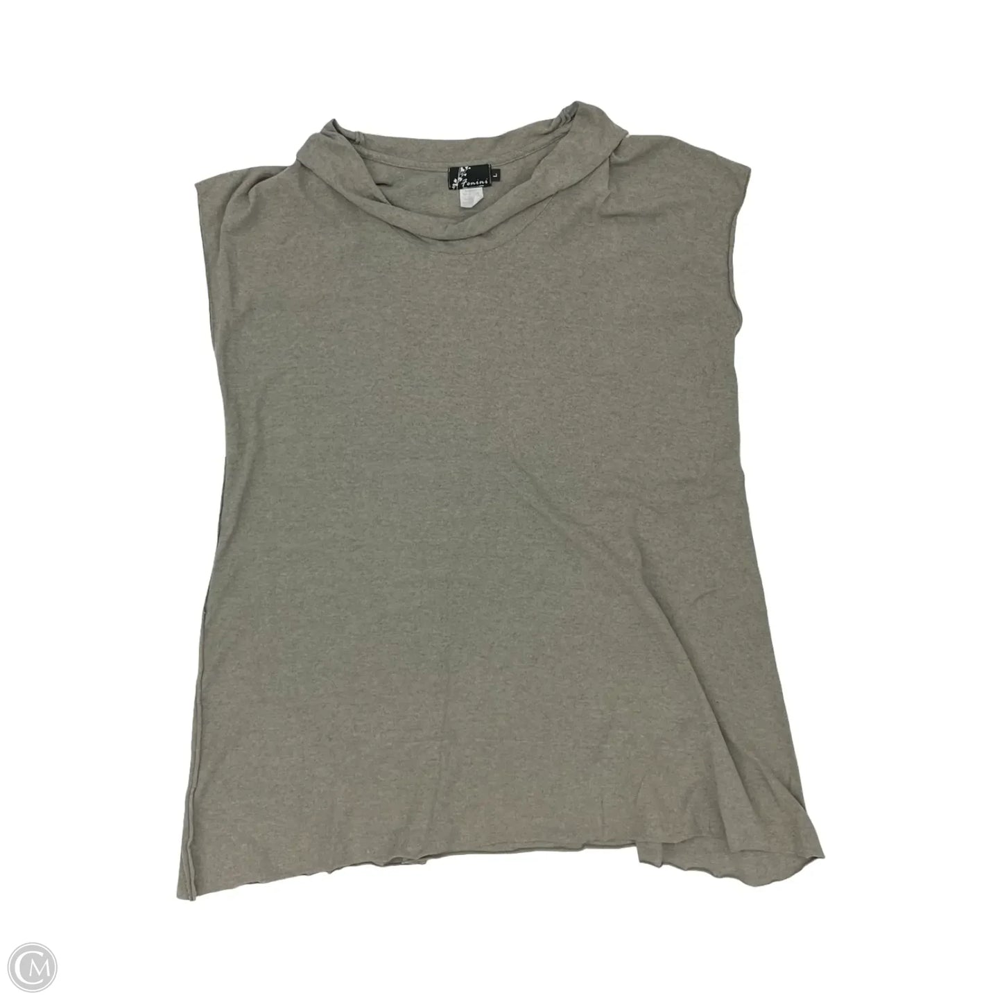Tunic Sleeveless By Fenini In Grey, Size: L