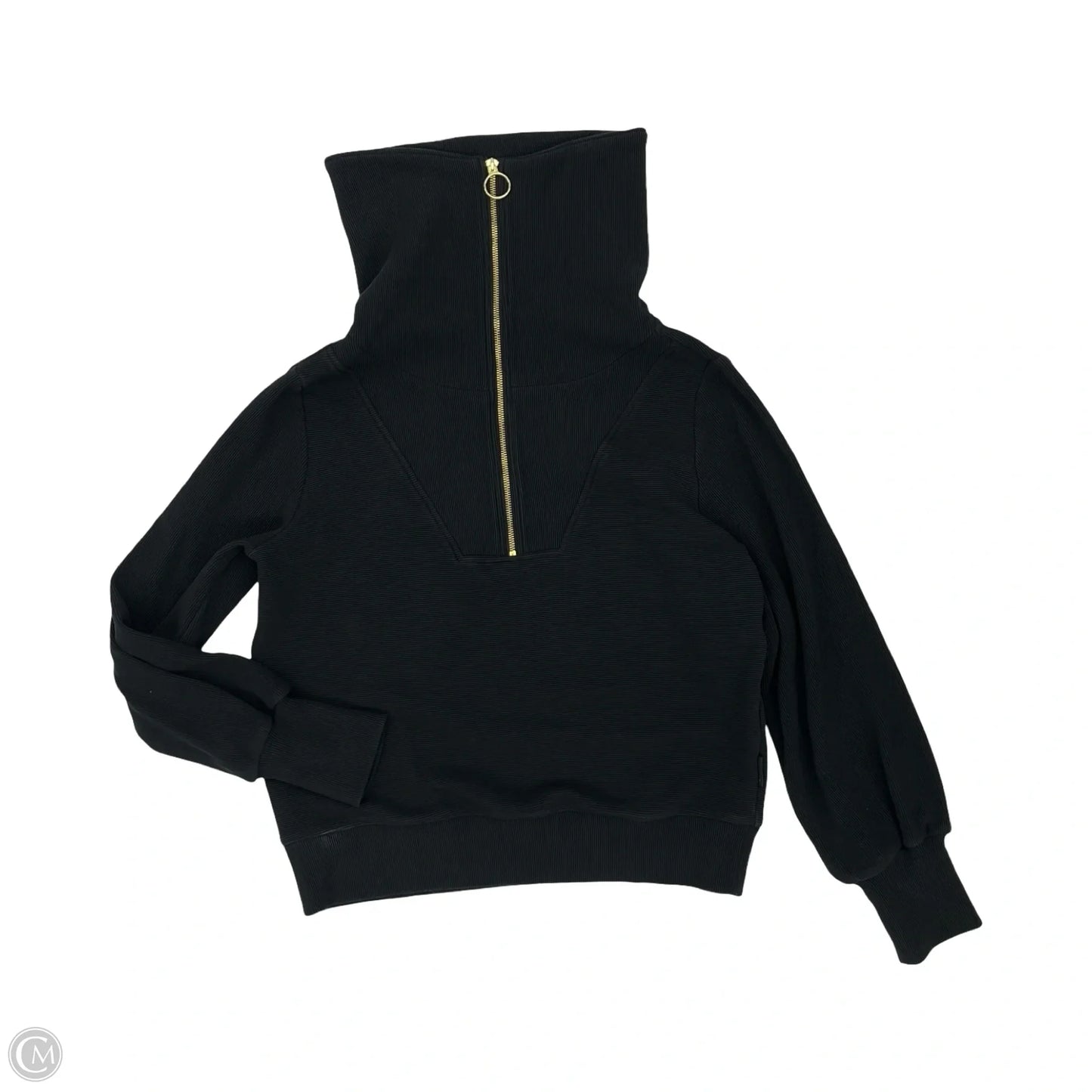 Sweatshirt Collar By Varley In Black, Size: M