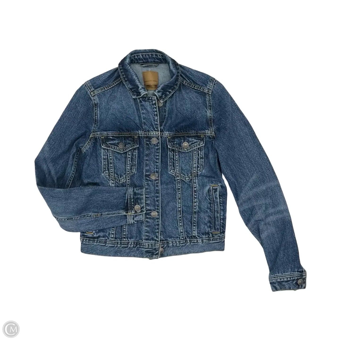 Jacket Denim By American Eagle In Blue Denim, Size: Xs
