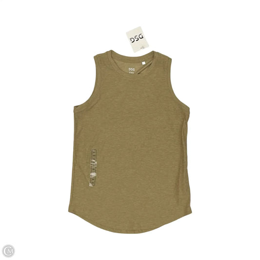 Athletic Tank Top By Dsg Outerwear In Tan, Size: Xxs