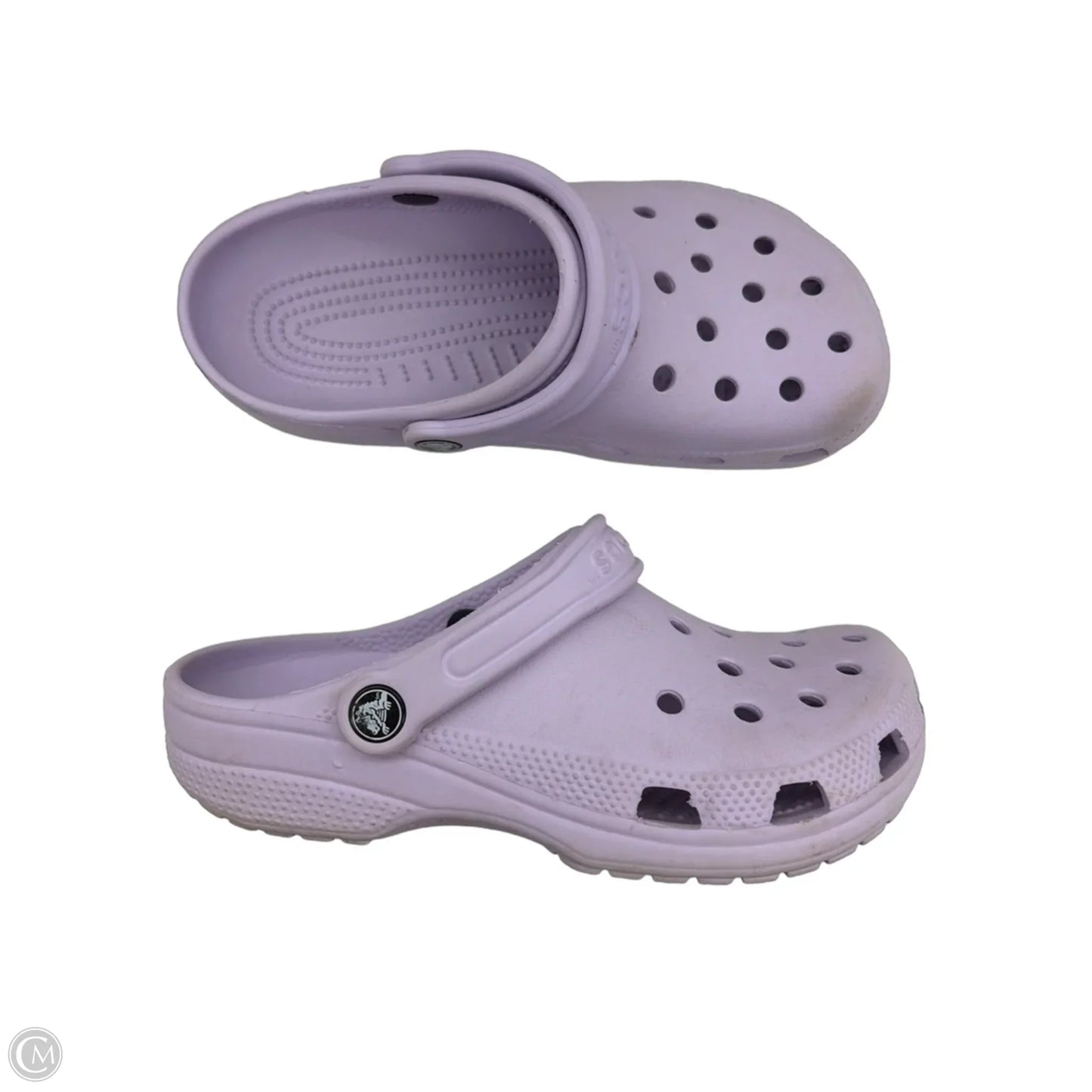Shoes Flats By Crocs In Purple, Size: 7
